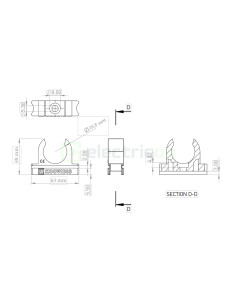 Clemă montaj tub copex Kouvidis CONDUR ISR 40mm 4033040 2
