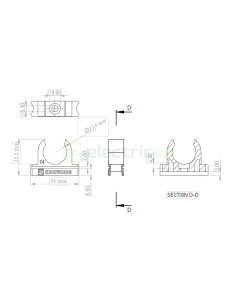 Clemă montaj tub copex Kouvidis CONDUR ISR 16mm 4033016 2