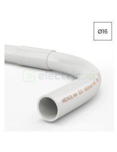 Cot PVC Kouvidis MEDISOL AM 16mm 750N alb tub flexibil-rigid 4344116