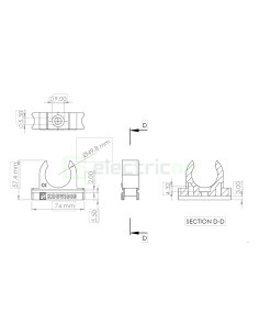 Clema montaj tub copex Kouvidis MEDISOL AM 50mm 4144050 2