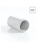 Conector tuburi - mufa imbinare Ø20 mm - gama MEDISOL AM, alb, proprietăți anti-microbiene - Kouvidis 4244020