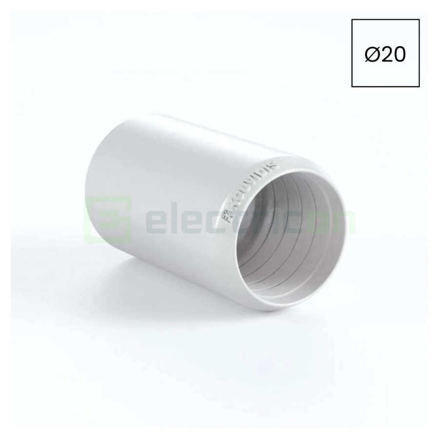 Mufa cuplaj copex alb MEDISOL AM 20mm 4244020 Kouvidis