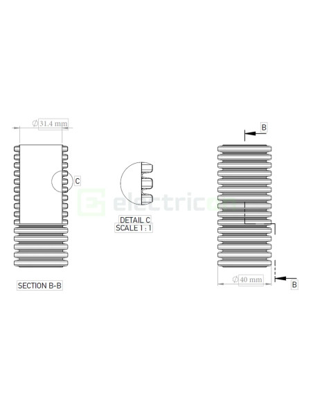 Copex tub flexibil cu sondă Kouvidis GEOSUB ISR 40mm 450N rola 50m 2047040