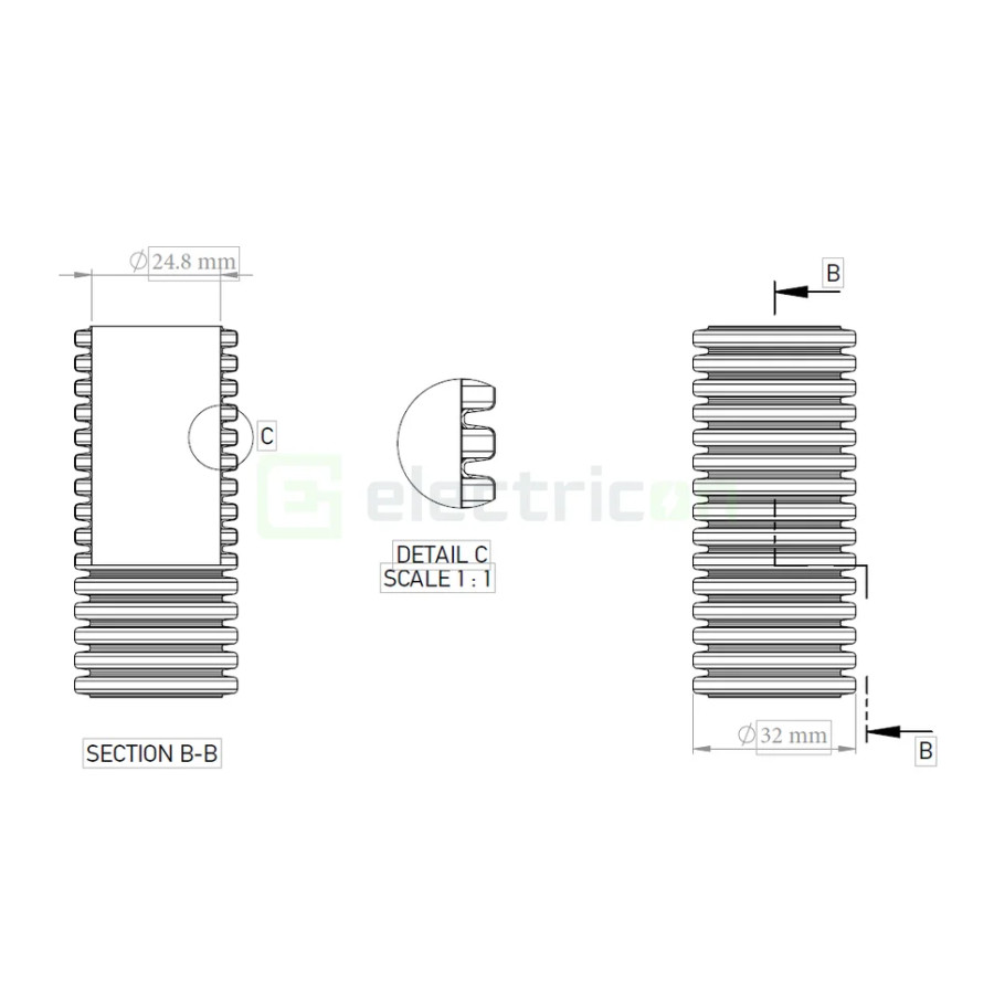 Copex tub flexibil cu sondă Kouvidis GEOSUB ISR 32mm 450N rola 50m 2047032