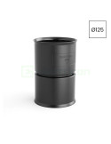 Conector tuburi - mufa imbinare mufa imbinare Ø125 mm - pentru instalații îngropate, negru - Kouvidis 6101125