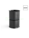 Conector tuburi - mufa imbinare Ø200 mm - pentru instalații îngropate, negru - Kouvidis 6101200