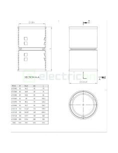 Mufa cuplaj copex-uri Kouvidis negru 200mm 6101200 2