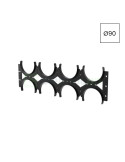 Distanțier montaj copex - Ø90 mm - pentru instalații îngropate, 8 poziții (4x2) - Kouvidis 6121090
