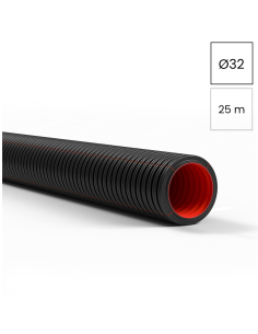 Copex tub flexibil Kouvidis DUROFLEX PLUS ISR 32mm 750N negru-roșu 25m 2050032
