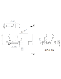 Clemă copex-uri Kouvidis DUROSOL DUROFLEX 32mm 4049032 2