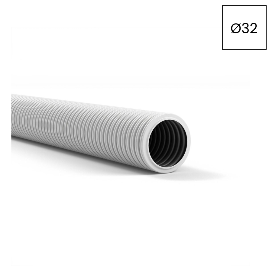 Copex tub protecție flexibil Kouvidis SIFLEX PLUS 32mm 320N gri rola 50m 2065032