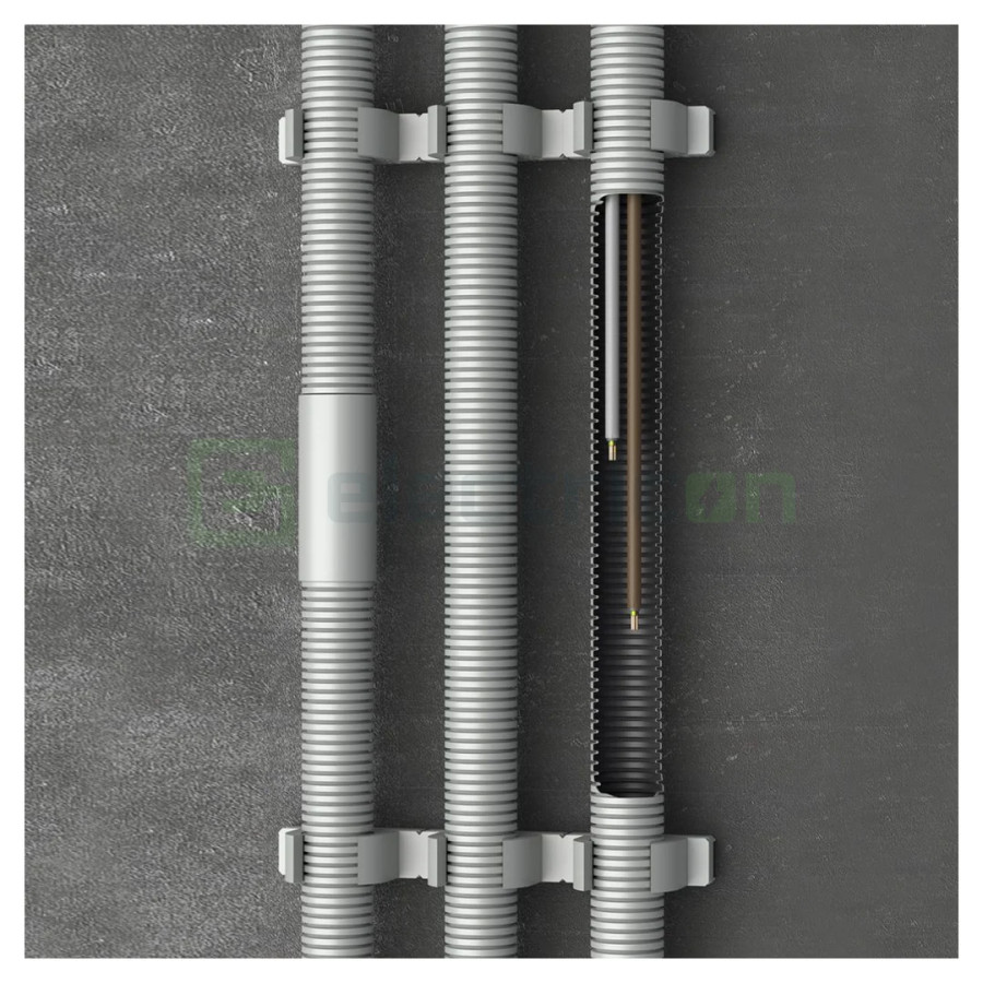 copex tub corugat flexibil Kouvidis MEDIFLEX PLUS ISR 16mm 750N gri 100m 2052016