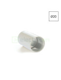 Conector tuburi - mufa imbinare Ø20 mm - gama MEDISOL/MEDIFLEX, alb, uz medical/alimentar - Kouvidis 4055020