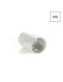 Conector tuburi - mufa imbinare Ø16 mm - gama MEDISOL/MEDIFLEX, alb, uz medical/alimentar - Kouvidis 4055016