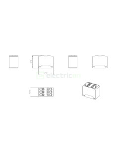 Bloc distributie albastru PTFIX 6x1.5 Phoenix Contact 3002761 2