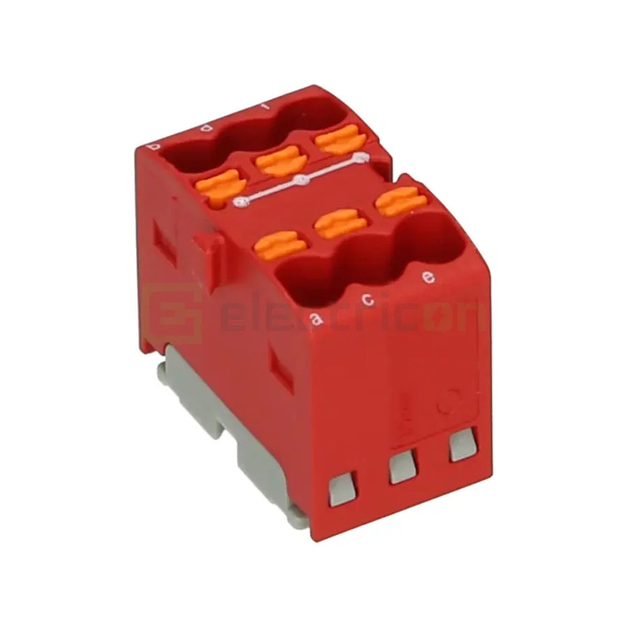 Bloc distributie rosu PTFIX 6x1.5 Phoenix Contact 3002765