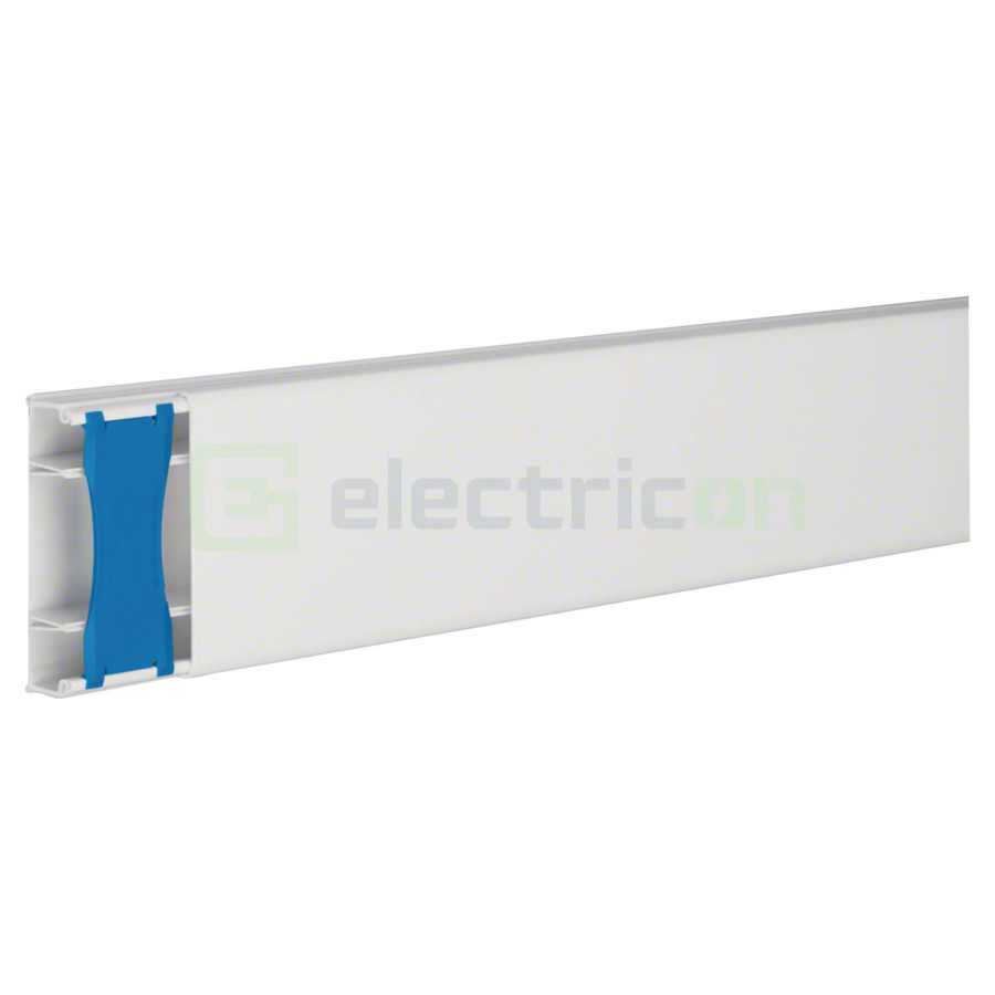 Canal cablare PVC 20x75 alb Hager ATA207529016 clema compartimente