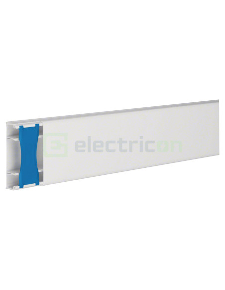 Canal cablare PVC 20x75 alb Hager ATA207529016 clema compartimente