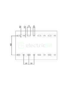 Canal pieptene BA6 60x150 gri Hager BA66015007030B capacitate mare 2