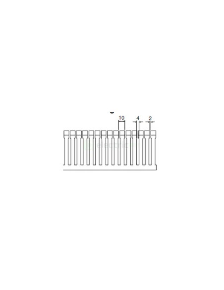 Canal pieptene BA6 60x150mm gri Hager BA66015007030B