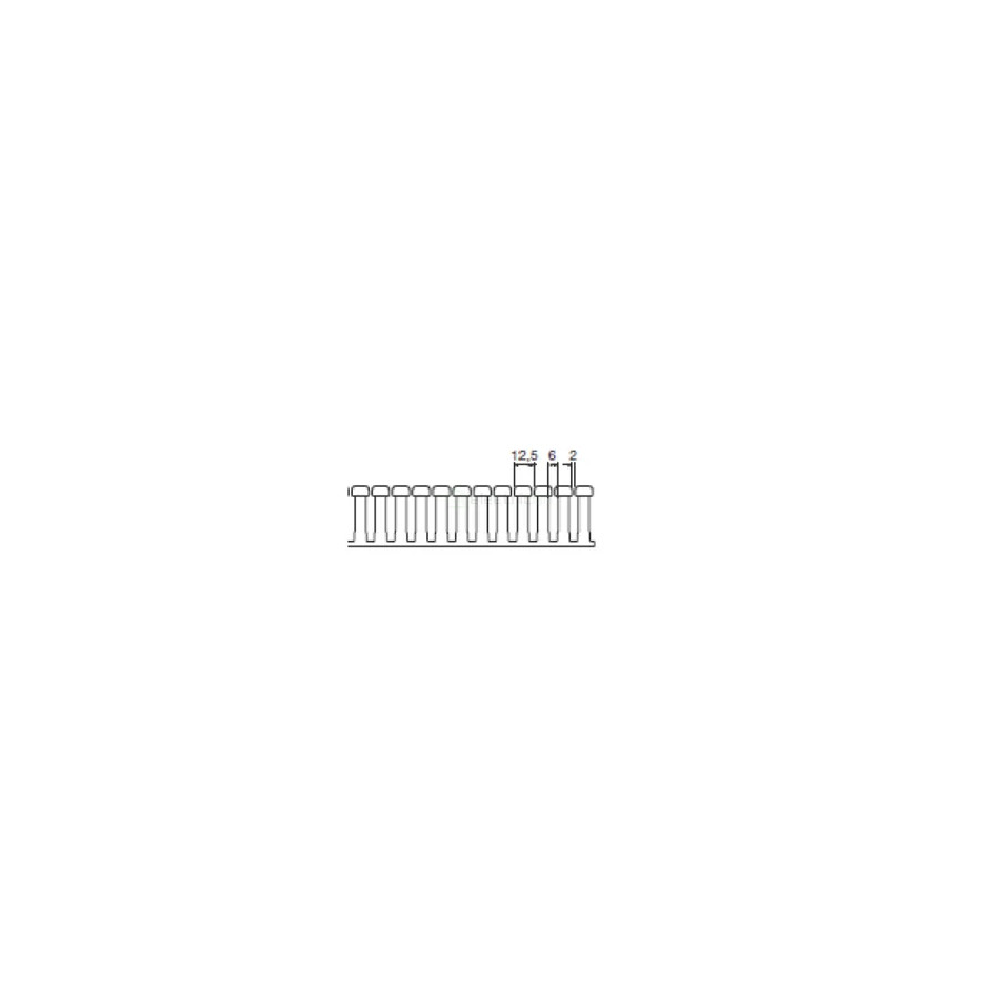 Canal pieptene BA7A 40x80mm gri Hager BA740080