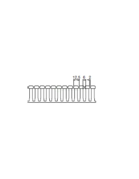 Canal pieptene BA7A 40x80mm gri Hager BA740080