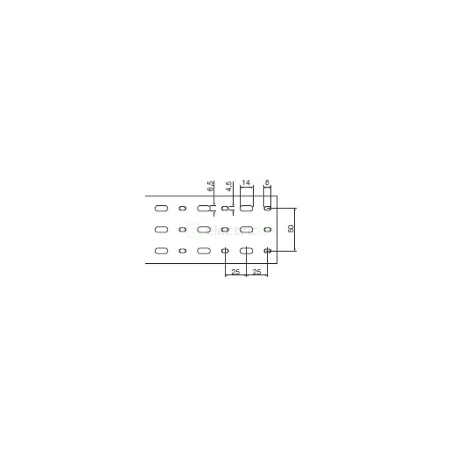 Canal pieptene BA7A 40x80mm gri Hager BA740080