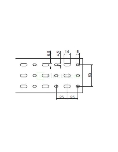 Canal pieptene BA7A 40x80mm gri Hager BA740080