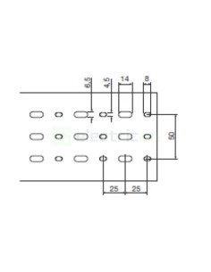 Canal pieptene BA7A 60x80 gri Hager BA760080 design compact 2