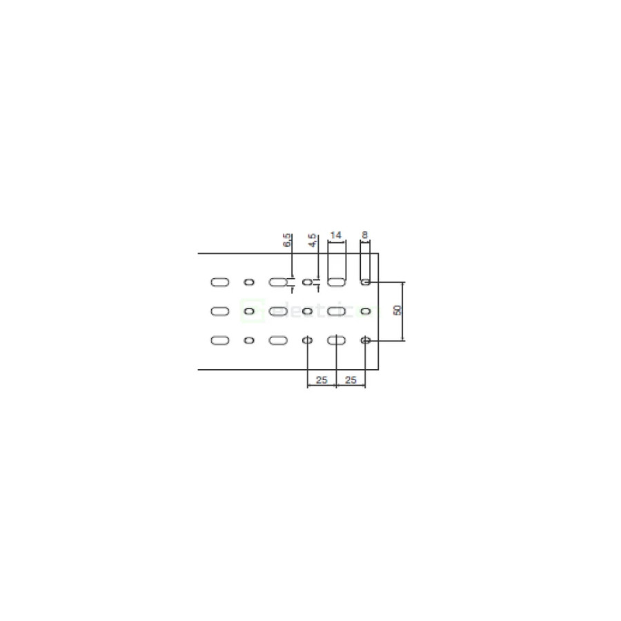Canal pieptene BA7A 60x100mm gri Hager BA760100