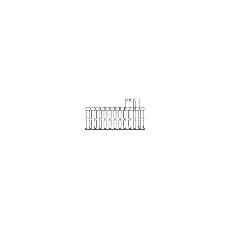 Canal pieptene BA7A 60x100mm gri Hager BA760100
