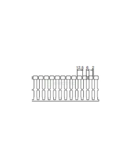 Canal pieptene BA7A 60x100mm gri Hager BA760100