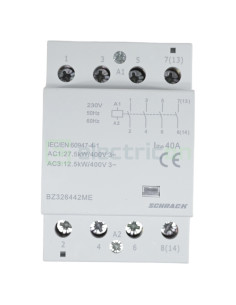 Contactor modular 40A 4NO 230V Schrack Amparo BZ326442ME pe sina DIN
