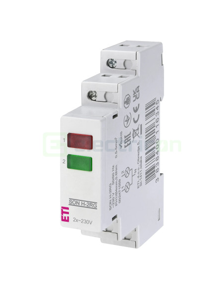 Indicator luminos monofazat rosu verde ETI SON H-2RG 002471559 pentru panou