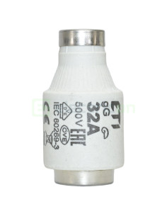 Siguranță fuzibilă DIII gG 32A 500V AC 250V DC 50kA 8kA ETI 002313404