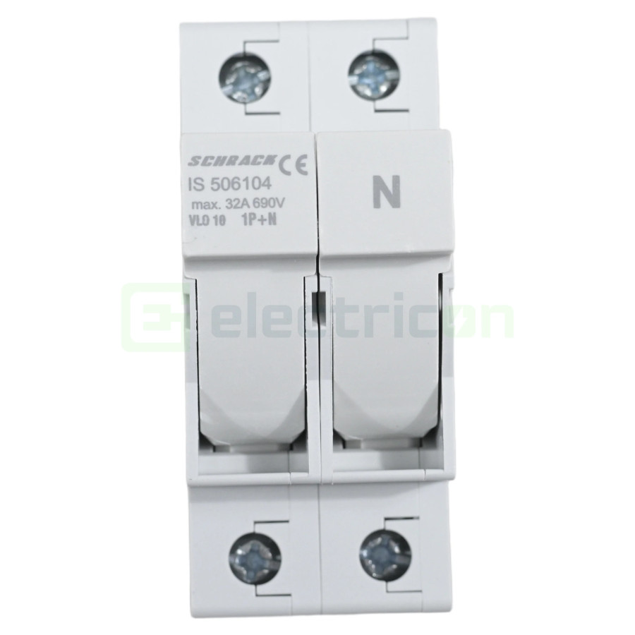 Soclu fuzibil CH 10x38 32A 1P+N Schrack IS506104-A