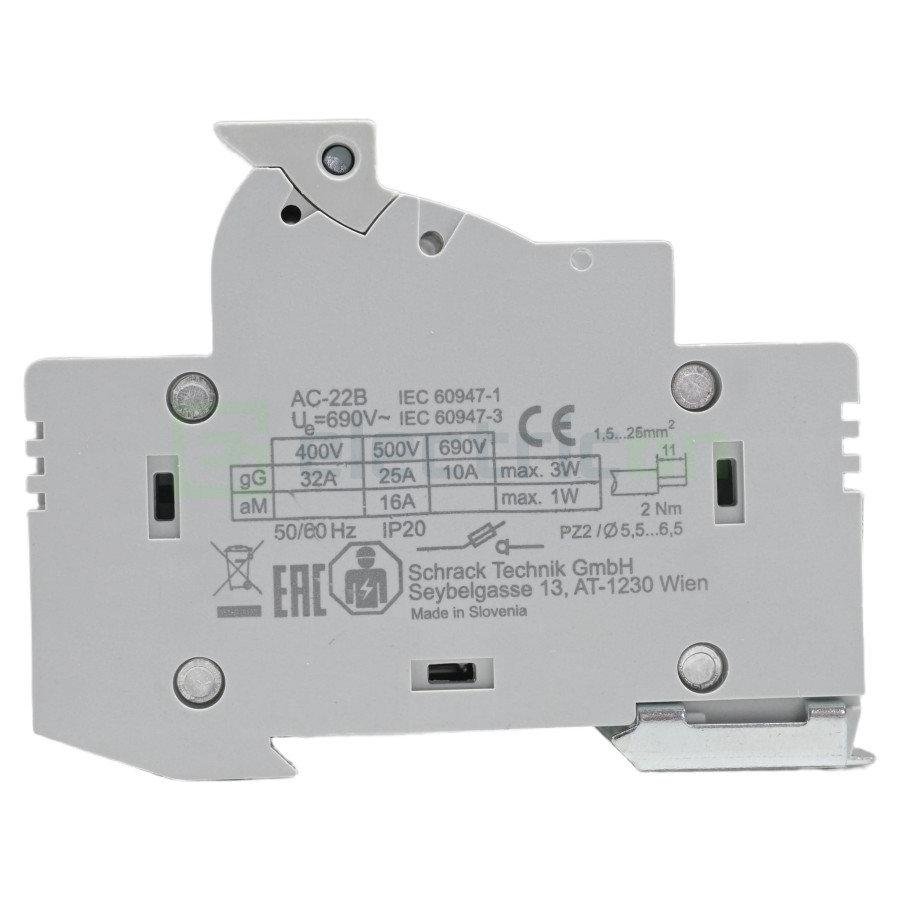 Soclu fuzibil CH 10x38 32A 1P+N Schrack IS506104-A