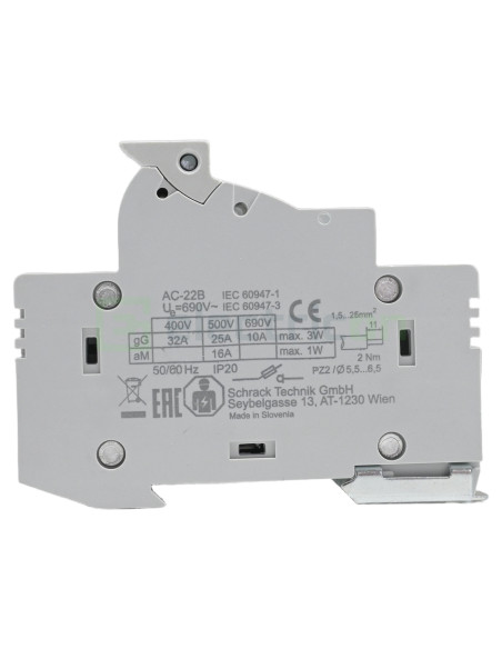 Soclu fuzibil CH 10x38 32A 1P+N Schrack IS506104-A