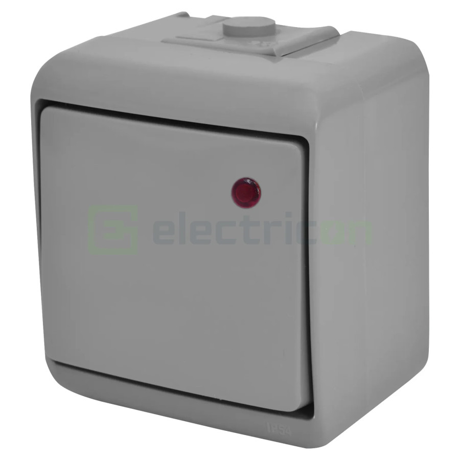 Întrerupător LED aplicat IP54 gri VHE-1L-SR ETI 004668066