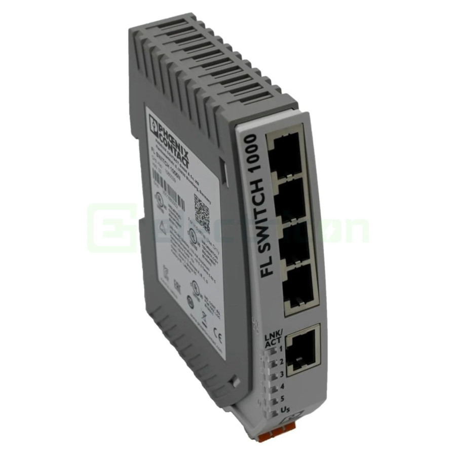 Switch industrial 5 porturi 10/100Mbps autocrossing QoS FL SWITCH 1005N Phoenix Contact 1085039