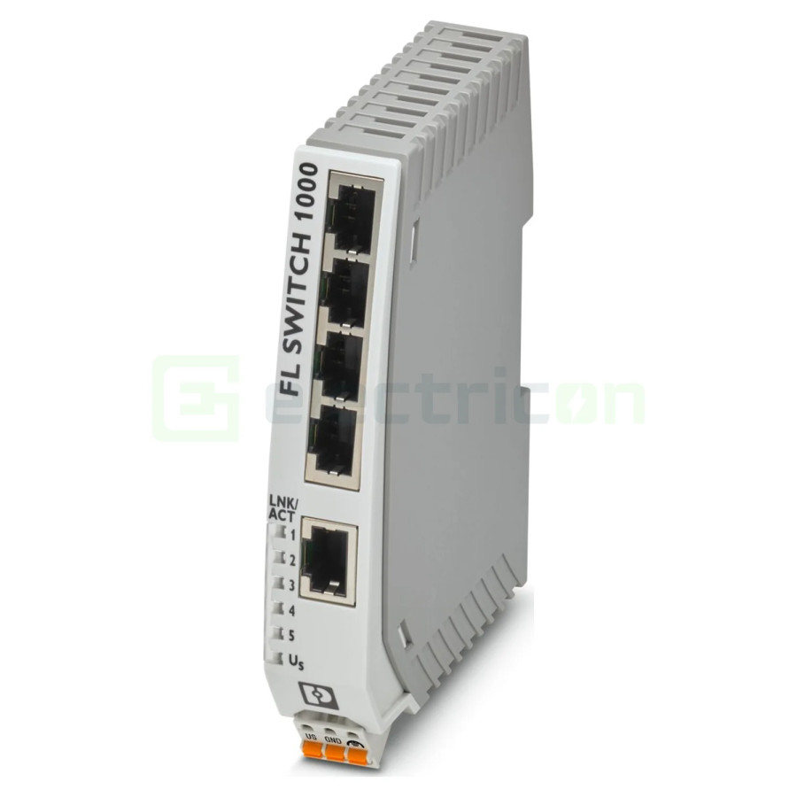 Switch industrial 5 porturi 10/100Mbps autocrossing QoS FL SWITCH 1005N Phoenix Contact 1085039