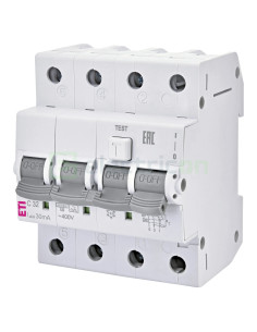 Siguranță diferențială RCBO 4M 3P tip A C32 10kA 30mA ETI 002174727