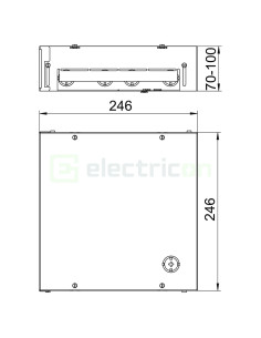 Doza sub pardoseală OBO 7427432 2
