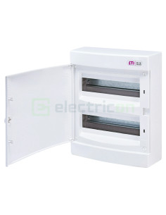 Tablou 24M aparent cu usa alba, IP40, ECT24PO, ETI, 001101008 (promotie)