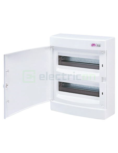 Tablou 24M aparent cu usa alba, IP40, ECT24PO, ETI, 001101008 (promotie)