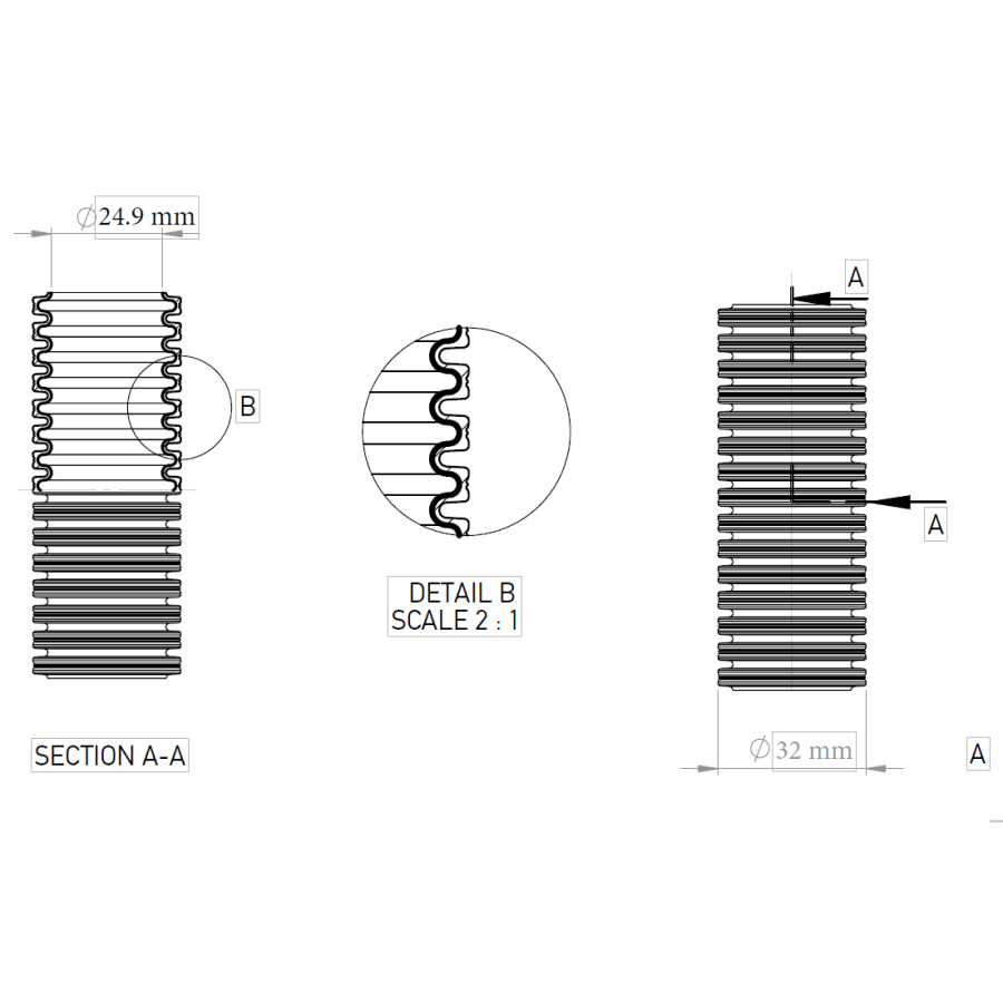 Copex protecție electromagnetică telecomunicații Kouvidis SUPERFLEX PLUS ISR 32mm galben-verde 25m 2054032
