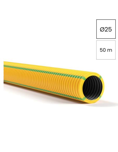 Copex protecție electromagnetică telecomunicații Kouvidis SUPERFLEX PLUS ISR 25mm galben-verde 50m 2054025