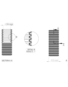 Copex protecție electromagnetică telecomunicații Kouvidis SUPERFLEX PLUS ISR 25mm galben-verde 50m 2054025 2