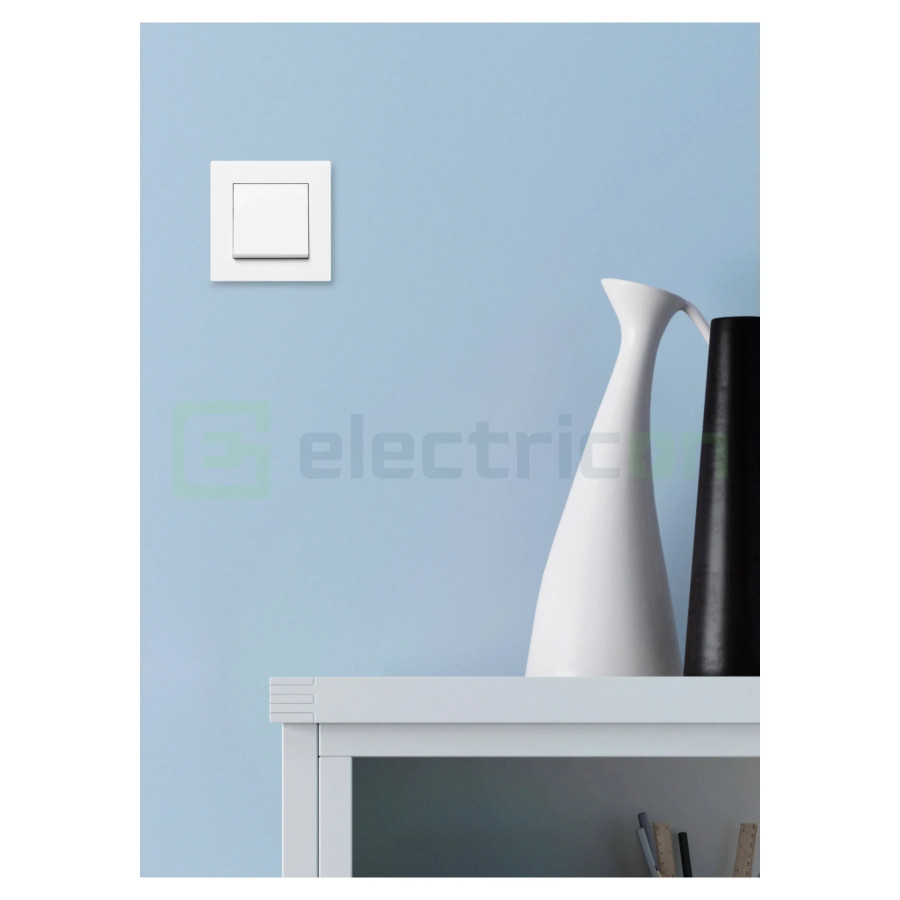 Întrerupator simplu, alb, lumina2, Hager, WL0010