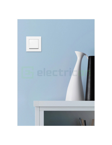 Întrerupator simplu, alb, lumina2, Hager, WL0010